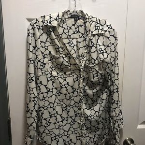 Talbots Heart Blouse